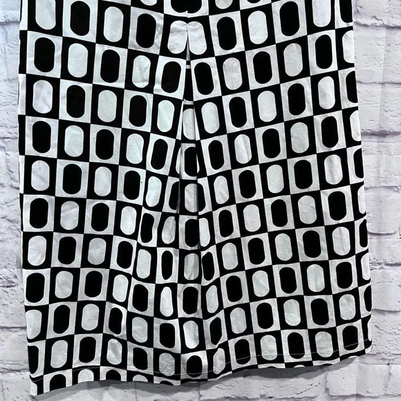 Jessica Howard Black & White Geometric Design Sleeveless Dress‎ - Picture 3 of 7